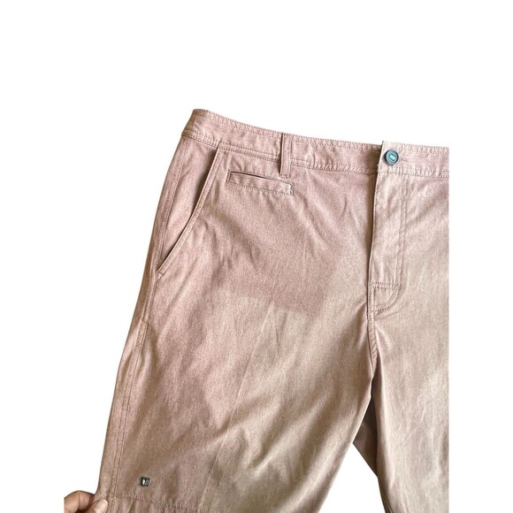 Linksoul Golf Clay Red‎ “Boardwalker” Golf Shorts Size 36 Flaw Read - Picture 3 of 10